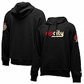Portland Trail Blazers New Era 2019-20 City Edition Pullover Hoodie Black,baseball caps,new era cap wholesale,wholesale hats